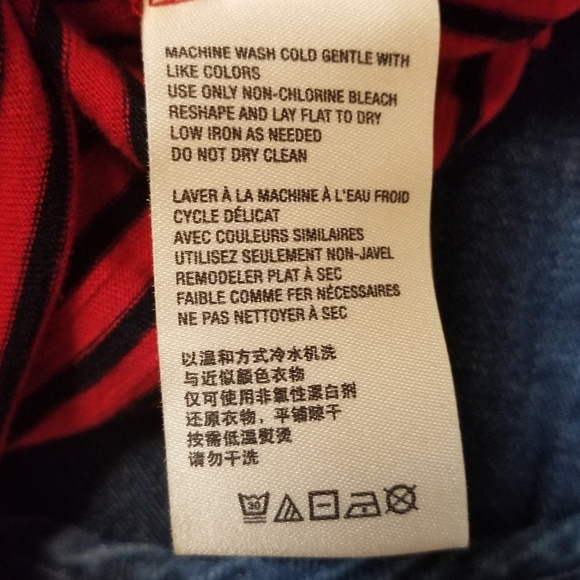 Anthropologie Red and Blue Striped Shirt - Picture 6 of 7